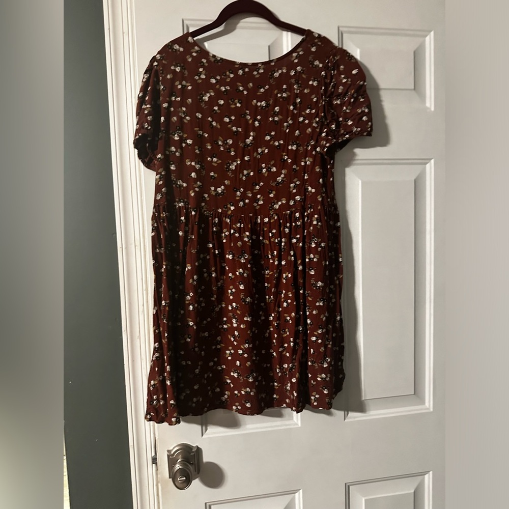 BP Nordstrom x . Printed Floral Babydoll Minidress Kasey Ditsy - XL - Picture 5 of 6